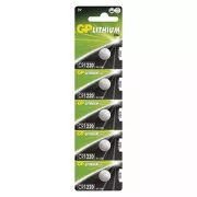 GP Jednorázová lithiová baterie CR1220, 5-pack
