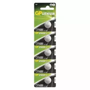 GP Jednorázová lithiová baterie CR1620, 5-pack