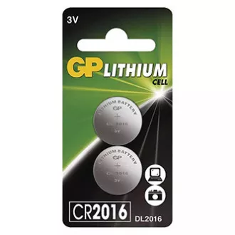 GP Jednorázová lithiová baterie CR2016, 2-pack GP Jednorázová lithiová baterie CR2016, 2-pack