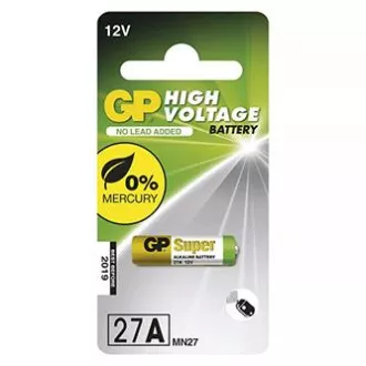 GP Jednorázová alkalická baterie A27, 1-pack GP Jednorázová alkalická baterie A27, 1-pack