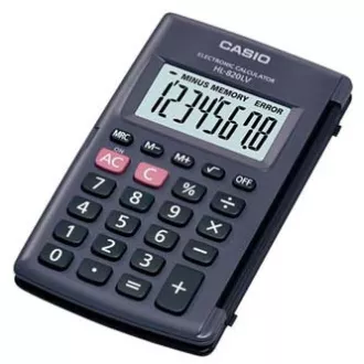 Casio Kalkulačka HL 820LV BK, černá, kapesní, osmimístná Casio Kalkulačka HL 820LV BK, černá, kapesní, osmimístná