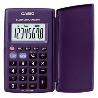 Casio Kalkulačka HL 820 VER, modrá, kapesní, osmimístná Casio Kalkulačka HL 820 VER, modrá, kapesní, osmimístná