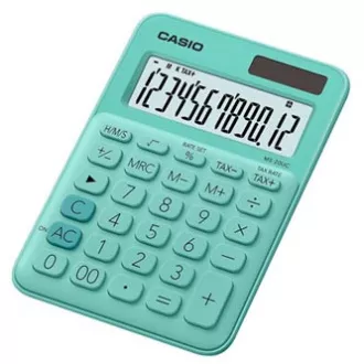 Casio Kalkulačka MS 20 UC GN, tyrkysová, dvanáctimístná, duální napájení, DOPRODEJ Casio Kalkulačka MS 20 UC GN, tyrkysová, dvanáctimístná, duální napájení, DOPRODEJ