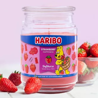HARIBO Vonná svíčka Strawberry Happiness 510 g HARIBO Vonná svíčka Strawberry Happiness 510 g