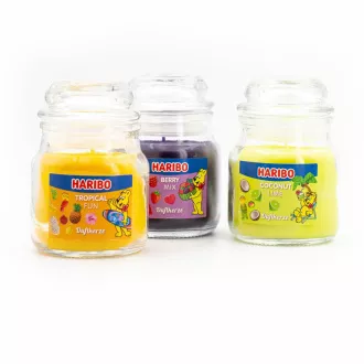 pošk.obal - Haribo Sada svíček Berry Mix/Coconut Lime/Tropical Fun 3 x 85 g pošk.obal - Haribo Sada svíček Berry Mix/Coconut Lime/Tropical Fun 3 x 85 g