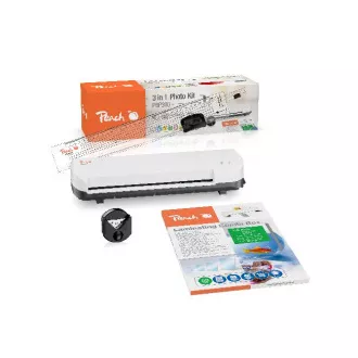 Peach 4 in1 Laminating Kit PBP300, set laminátor PL707, řezačka PC100-04, mix folií a zařezávač rožků Peach 4 in1 Laminating Kit PBP300, set laminátor PL707, řezačka PC100-04, mix folií a zařezávač rožků
