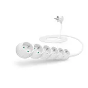 CONNECT IT prodlužovací kabel 230 V, 6 zásuvek, 3 m, bez vypínače (bílý)