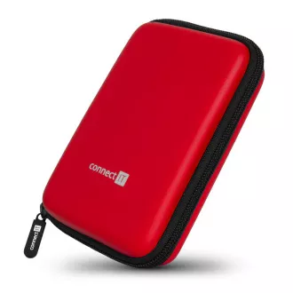 CONNECT IT HardShellProtect pevné skořepinové ochranné pouzdro na 2,5" HDD, červené CONNECT IT HardShellProtect pevné skořepinové ochranné pouzdro na 2,5" HDD, červené