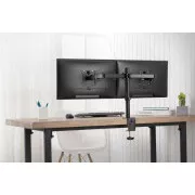 Digitus držák na dva monitory 15-32 ", 2x 8 kg (max.), Černé VESA: 75 x 75, 100 x 100