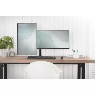 Digitus držák na dva monitory 15-32 ", 2x 8 kg (max.), Černé VESA: 75 x 75, 100 x 100 Digitus držák na dva monitory 15-32 ", 2x 8 kg (max.), Černé VESA: 75 x 75, 100 x 100