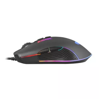 Fury Herní myš Scrapper, herní, 6400DPI, USB, optická, drátová, RGB, 7 tlačítek, kabel délka 1,6m, černá Fury Herní myš Scrapper, herní, 6400DPI, USB, optická, drátová, RGB, 7 tlačítek, kabel délka 1,6m, černá