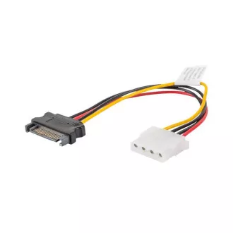 LANBERG Molex (F) na SATA (M) kabel 15cm LANBERG Molex (F) na SATA (M) kabel 15cm