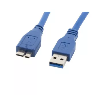 LANBERG Micro USB (M) na USB-A (M) 3.0 kabel 0,5m, modrý LANBERG Micro USB (M) na USB-A (M) 3.0 kabel 0,5m, modrý