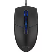 A4tech N-530S, podsvícená kancelářská myš, 1200 DPI, USB, černá