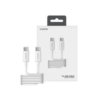 2-Power kabel USB-C to USB-C, 1M 2-Power kabel USB-C to USB-C, 1M