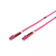 DIGITUS Fiber Optic Patch Cord, LC to LC, Multimode OM4 - 50/125 µ, Duplex Length 2m
