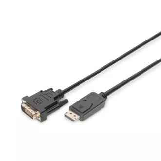 Digitus DisplayPort připojovací kabel, DP/M- DVI (24+1)/M 2.0m Digitus DisplayPort připojovací kabel, DP/M- DVI (24+1)/M 2.0m