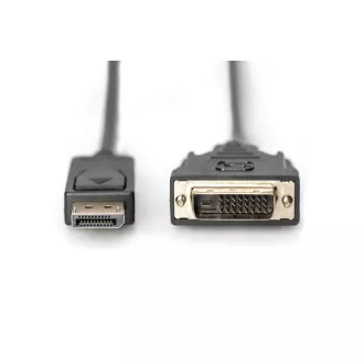 Digitus DisplayPort připojovací kabel, DP/M- DVI (24+1)/M 2.0m Digitus DisplayPort připojovací kabel, DP/M- DVI (24+1)/M 2.0m