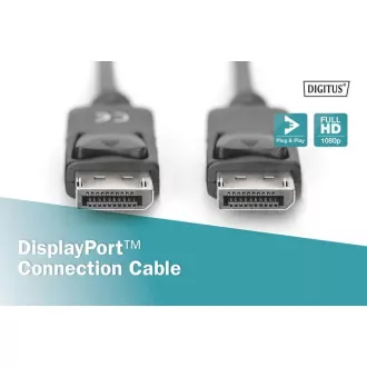 Digitus DisplayPort 1.1a. připojovací kabel 1 m, CU, AWG28, 2x stíněný Digitus DisplayPort 1.1a. připojovací kabel 1 m, CU, AWG28, 2x stíněný