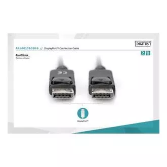 Digitus DisplayPort 1.1a. připojovací kabel 1 m, CU, AWG28, 2x stíněný Digitus DisplayPort 1.1a. připojovací kabel 1 m, CU, AWG28, 2x stíněný