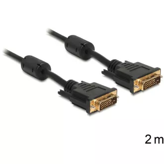 Delock připojovací kabel DVI-D 24+1 samec > samec 2 m Delock připojovací kabel DVI-D 24+1 samec > samec 2 m