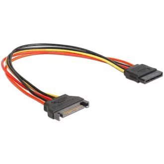 Delock napájecí kabel SATA 15 Pin samec > SATA 15 Pin samice prodlužující 30 cm Delock napájecí kabel SATA 15 Pin samec > SATA 15 Pin samice prodlužující 30 cm
