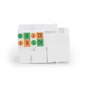 DIGITUS Keystone Jack CAT 5e, nestíněný RJ45 na LSA, barva bílá DIGITUS Keystone Jack CAT 5e, nestíněný RJ45 na LSA, barva bílá