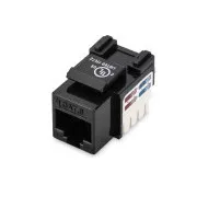 Digitus CAT 6 Keystone Jack, nestíněný RJ45 na LSA, barva černá