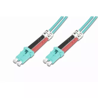 DIGITUS Fiber Optic Patch Cord, LC to LC, Multimode, OM3, 50/125 µ, Duplex Length 2m DIGITUS Fiber Optic Patch Cord, LC to LC, Multimode, OM3, 50/125 µ, Duplex Length 2m
