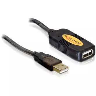 Delock USB 2.0 kabel, prodlužující A-A samec/samice 10m, aktivní Delock USB 2.0 kabel, prodlužující A-A samec/samice 10m, aktivní