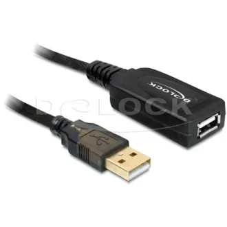 Delock USB 2.0 kabel, prodlužující A-A samec/samice 20m, aktivní Delock USB 2.0 kabel, prodlužující A-A samec/samice 20m, aktivní