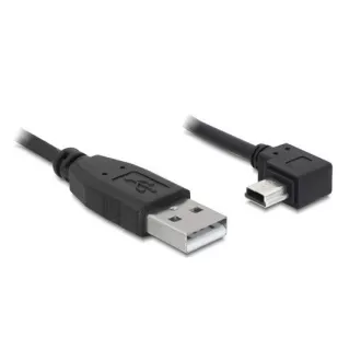 Delock kabel USB 2.0 A-samec > USB mini-B 5-pin samec pravoůhlý, 2 metry Delock kabel USB 2.0 A-samec > USB mini-B 5-pin samec pravoůhlý, 2 metry