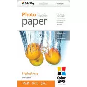 COLORWAY fotopapír/ high glossy 230g/m2, 10x15/ 50 kusů