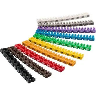 goobay Označovací klipy na kabel do průměru 2.5-4mm, 10x10ks, čísla goobay Označovací klipy na kabel do průměru 2.5-4mm, 10x10ks, čísla