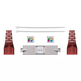 PremiumCord PremiumCord Beznástrojový propojovací box pro kabely Cat.6, stíněný PremiumCord PremiumCord Beznástrojový propojovací box pro kabely Cat.6, stíněný