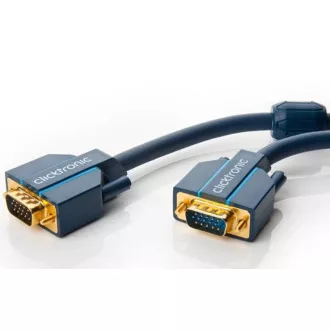 ClickTronic Kabel k monitoru HQ OFC (Coax) SVGA MD15HD-MD15HD s ferrity, 7,5m ClickTronic Kabel k monitoru HQ OFC (Coax) SVGA MD15HD-MD15HD s ferrity, 7,5m