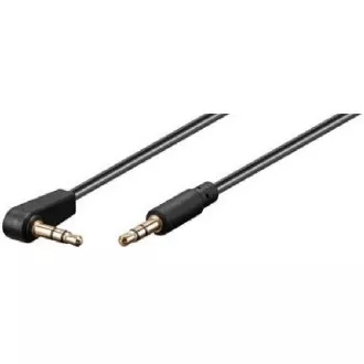 PremiumCord Kabel Jack 3.5mm - 3,5mm konektor 90° M/M 1,5m PremiumCord Kabel Jack 3.5mm - 3,5mm konektor 90° M/M 1,5m