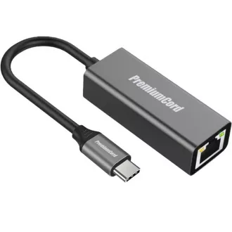 PremiumCord Převodník USB-C na Gigabit konektor RJ45 PremiumCord Převodník USB-C na Gigabit konektor RJ45