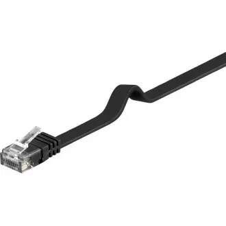 PremiumCord Plochý patch kabel UTP RJ45-RJ45 CAT6 10m černá PremiumCord Plochý patch kabel UTP RJ45-RJ45 CAT6 10m černá