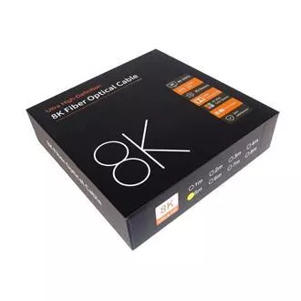 PremiumCord Ultra High Speed HDMI 2.1 optický fiber kabel 8K@60Hz,zlacené 5m PremiumCord Ultra High Speed HDMI 2.1 optický fiber kabel 8K@60Hz,zlacené 5m