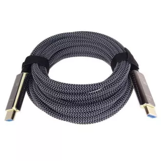 PremiumCord Ultra High Speed HDMI 2.1 optický fiber kabel 8K@60Hz,zlacené 10m