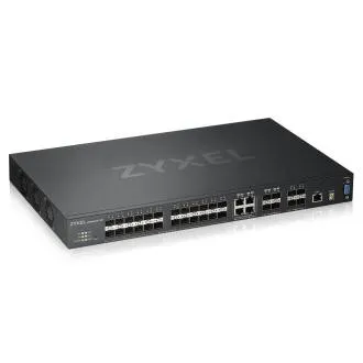 Zyxel XGS4600-32F, 32-port Managed Layer3+ Gigabit switch, 24x Gigabit SFP + 4x Gigabit dual personality (RJ45/SFP) + 4x Zyxel XGS4600-32F, 32-port Managed Layer3+ Gigabit switch, 24x Gigabit SFP + 4x Gigabit dual personality (RJ45/SFP) + 4x