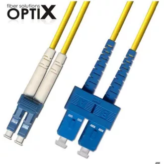 OPTIX LC/UPC-SC/UPC Optický patch cord 09/125 1m G657A OPTIX LC/UPC-SC/UPC Optický patch cord 09/125 1m G657A