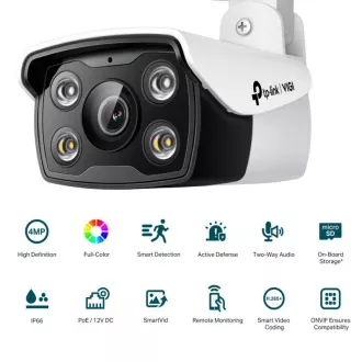 TP-Link VIGI C340(6mm) VIGI 4MPx venkovní bullet síťová kamera s plnobarevným nočním viděním TP-Link VIGI C340(6mm) VIGI 4MPx venkovní bullet síťová kamera s plnobarevným nočním viděním
