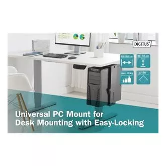 DIGITUS univerzální držák na PC pro montáž na stůl s funkcí Easy-Locking DIGITUS univerzální držák na PC pro montáž na stůl s funkcí Easy-Locking