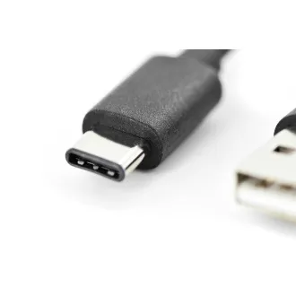 Digitus Připojovací kabel USB C na A 1,0 m, 3A, 480 MB, verze 2.0