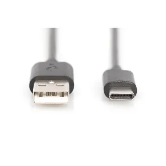 Digitus Připojovací kabel USB C na A 1,0 m, 3A, 480 MB, verze 2.0