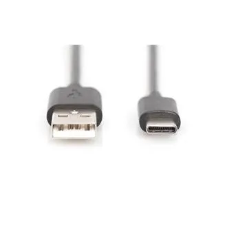 Digitus Připojovací kabel USB C na A 1,0 m, 3A, 480 MB, verze 2.0