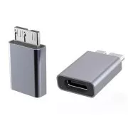 PremiumCord Aluminium USB C female - USB3.0 Micro B Male adaptér
