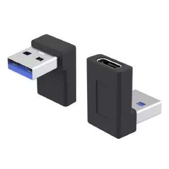 PremiumCord zahnutá 90° redukce USB-C Female na USB3.0 typ A Male PremiumCord zahnutá 90° redukce USB-C Female na USB3.0 typ A Male